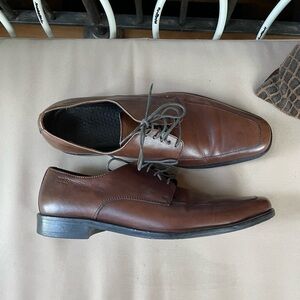 BOSS Hugo Boss Cloude‎ Leather Oxford in Brown Size 7.5